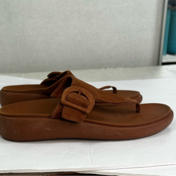 Vionic Activate RX Recovery Argan Brown Suede Platform Sandals Womens 9 Comfort - Picture 13 of 15